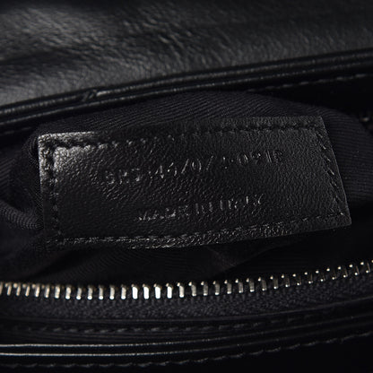 Saint Laurent Calfskin Y Quilted Monogram Toy Loulou Crossbody Bag Black 9 of 9