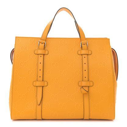 Gucci Calfskin GG Tennis Embossed Tote Bag Crop 1 of 13