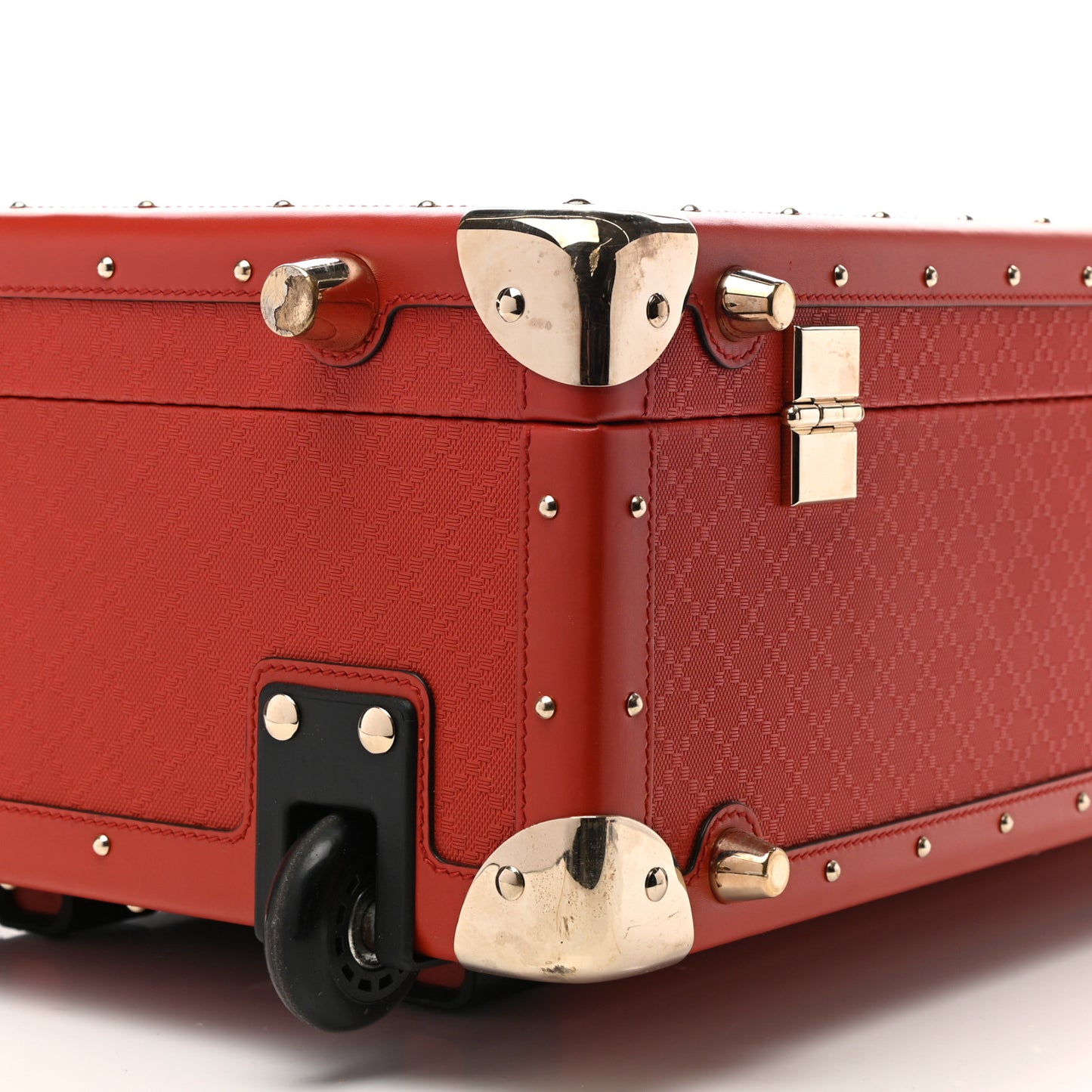 Bright Diamante Structured Suitcase Oxidation