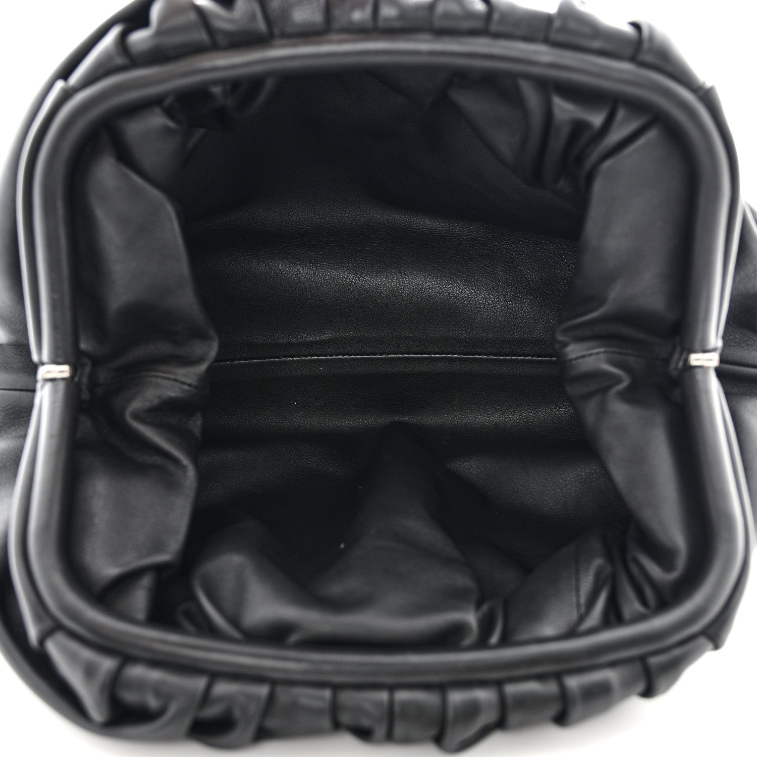 Bottega Veneta Smooth Butter Calf The Pouch Oversized Clutch Black 5 of 12