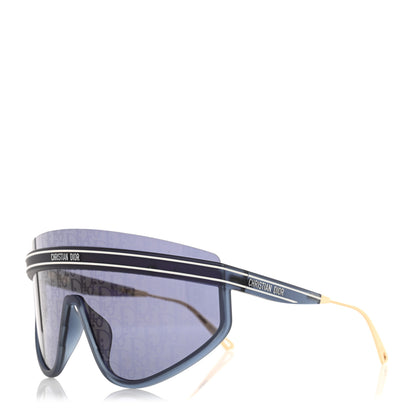 Christian Dior Oblique Mask DiorClub M2U Sunglasses Translucent Blue 1 of 8