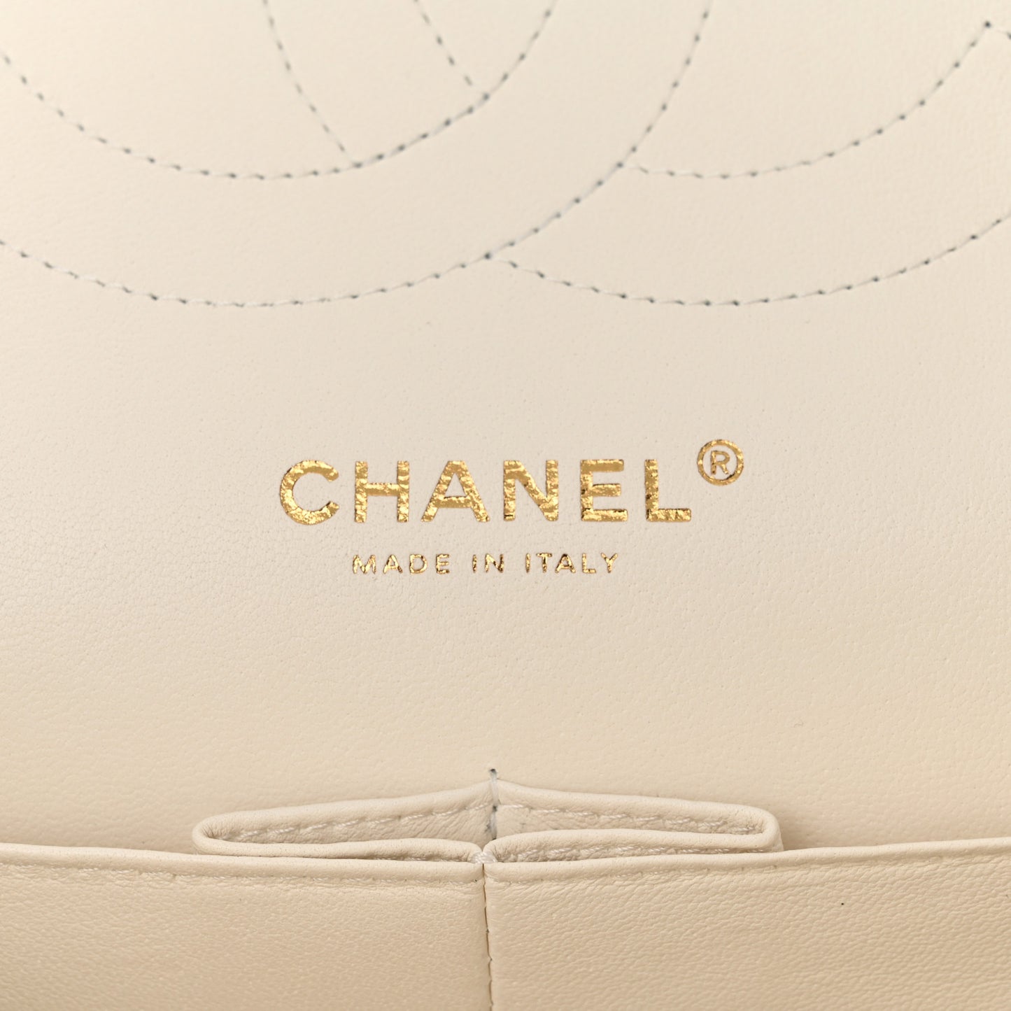 Caviar Quilted Jumbo Double Flap White