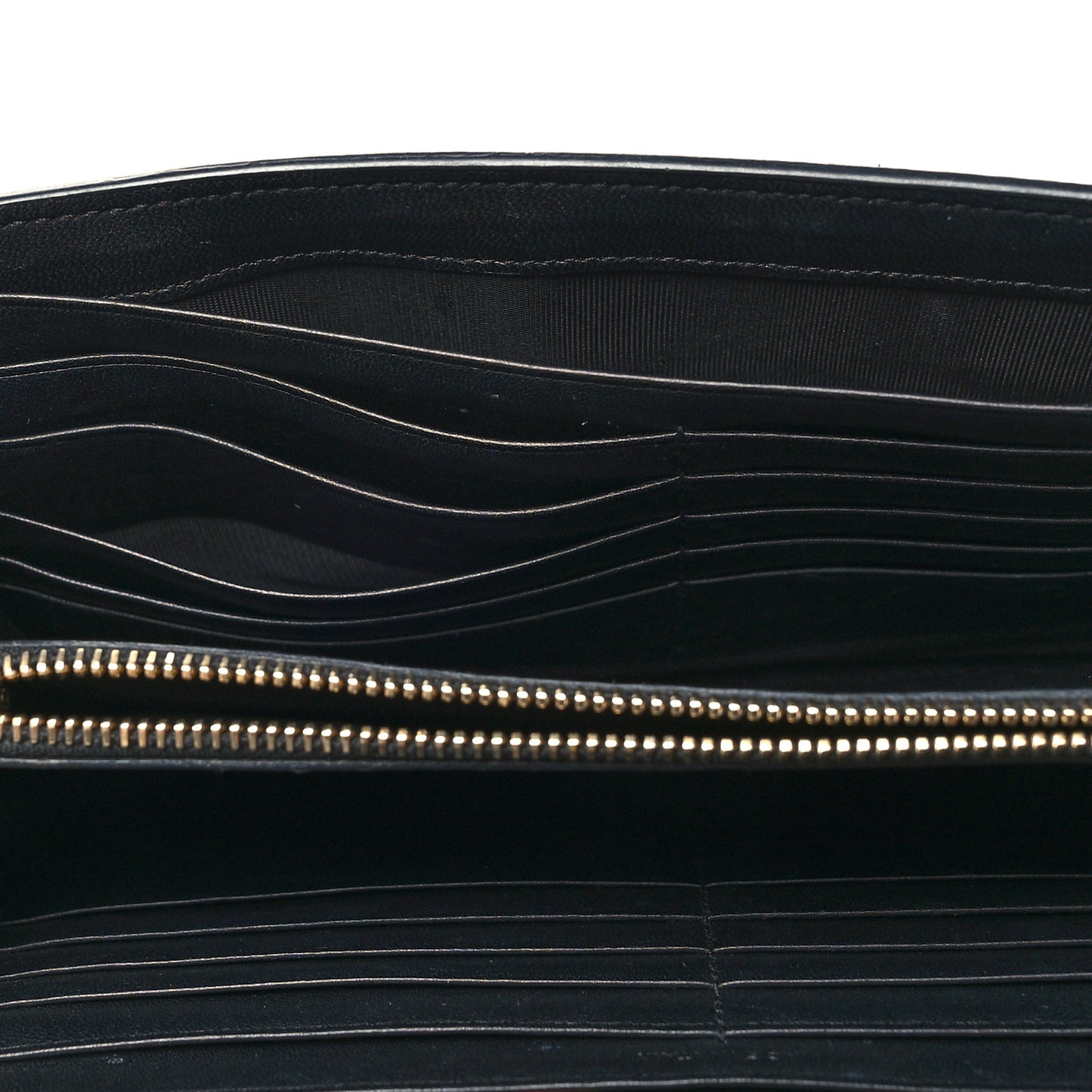 Calfskin Prairie Flower Printed Small Monogram Clutch Black Multicolor