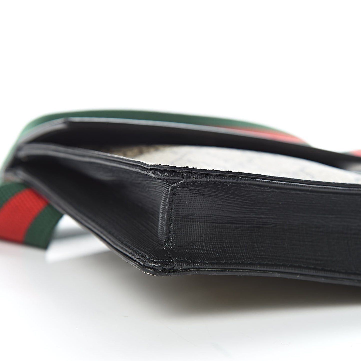 GG Supreme Monogram Web Belt Bag Black