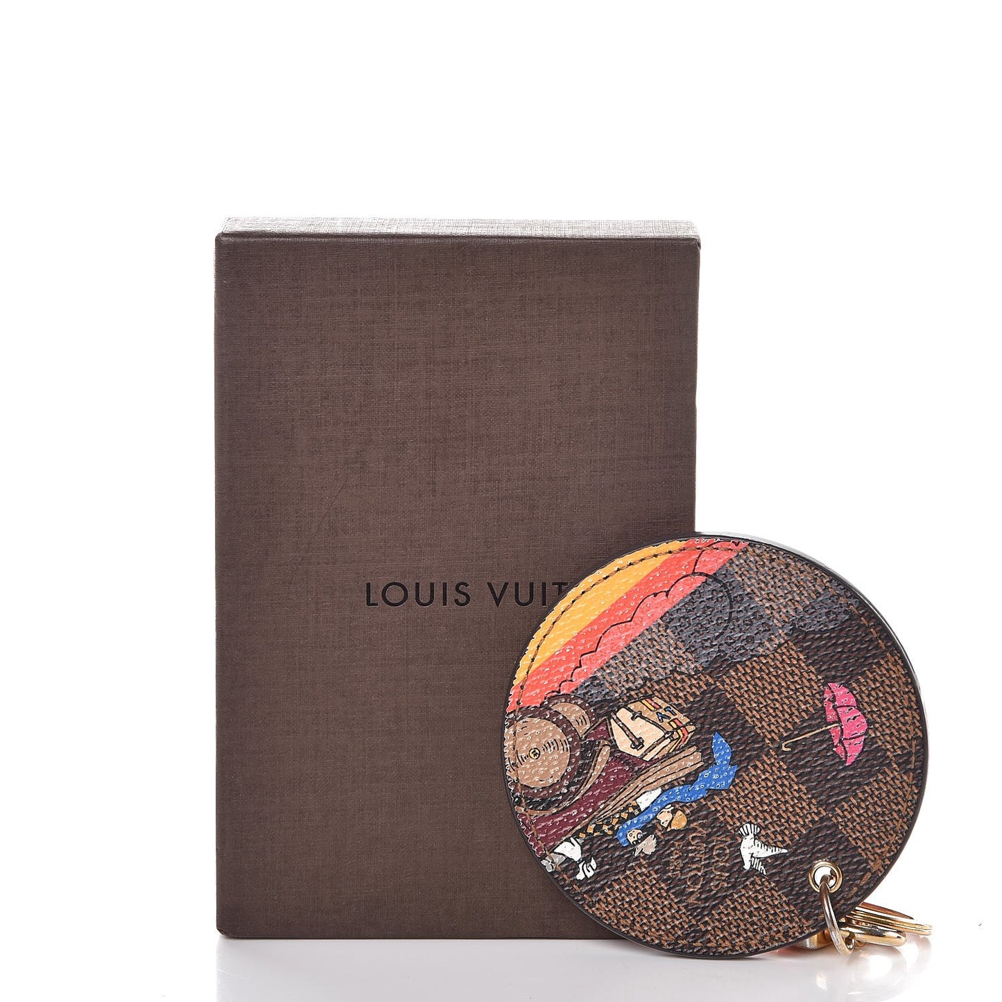 Damier Ebene 2015 Christmas Animation Bag Charm Key Ring