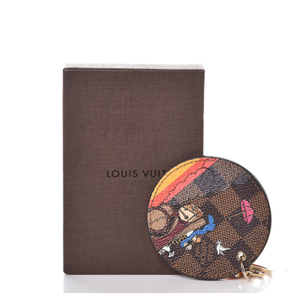 Louis Vuitton Damier Ebene 2015 Christmas Animation Bag Charm Key Ring 6 of 6