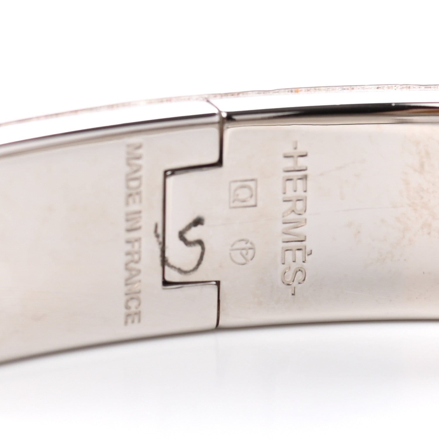 Hermes Narrow Enamel Clic Clac H Bracelet PM Bleu Royal 4 of 4