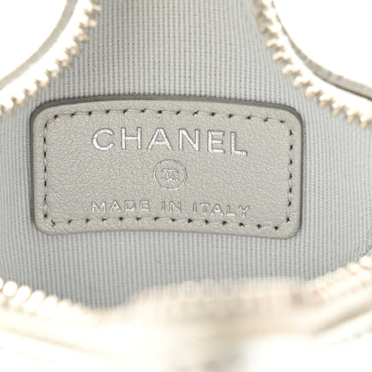 Chanel Metallic Lambskin Walk Of Fame Star Clip On Coin Purse Silver 6 of 9