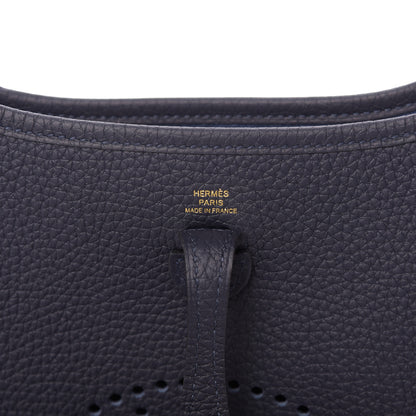 Hermes Taurillon Clemence Amazone Evelyne TPM Bleu Nuit Bleu Indigo 8 of 9