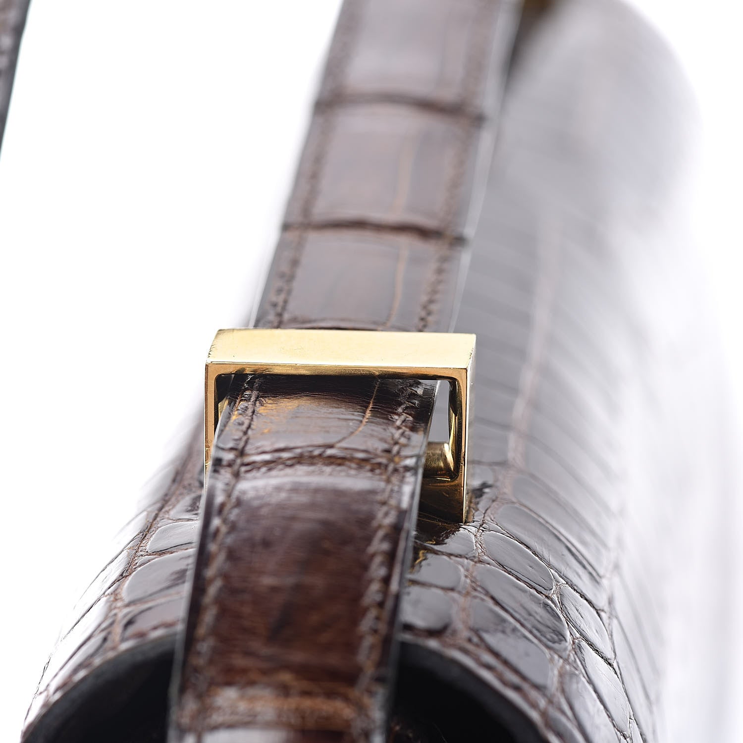 Hermes Shiny Porosus Crocodile Constance 23 Havane 17 of 18