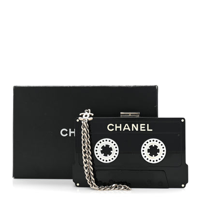 Chanel Lucite Cassette Clutch Black 9 of 9