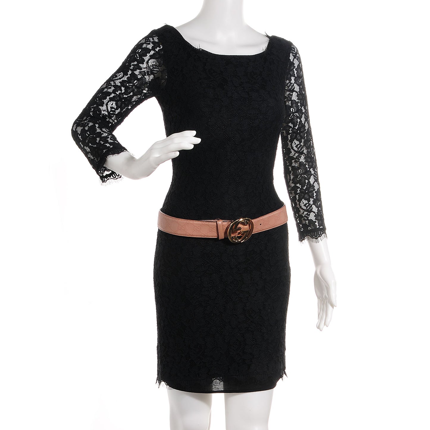 Guccissima Interlocking G Belt 85 34 Winter Rose