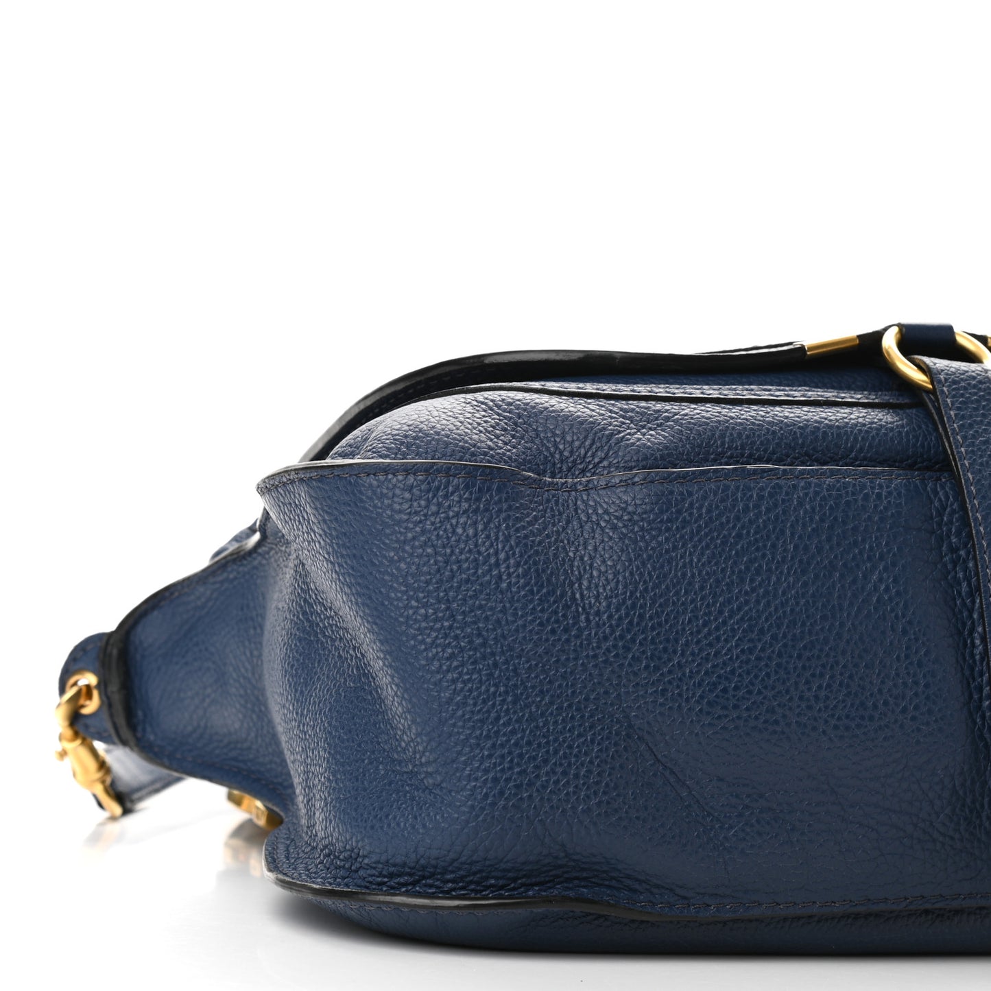 Calfskin Medium Marcie Satchel Royal Navy