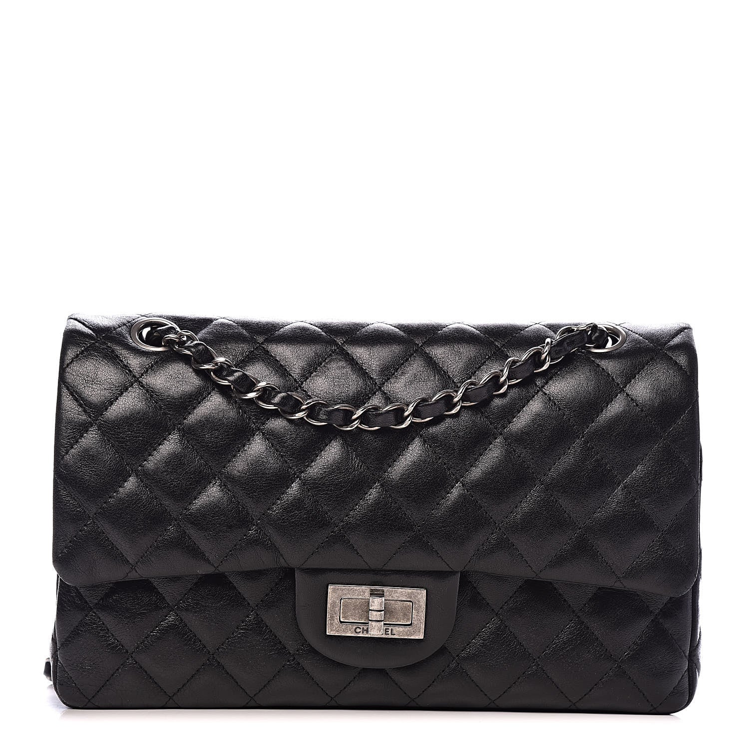 Chanel Lambskin Quilted Medium Hybrid Reissue Flap Black 1 of 13