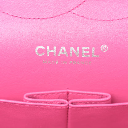 Chanel Iridescent Caviar Quilted Jumbo Double Flap Pink 6 of 14