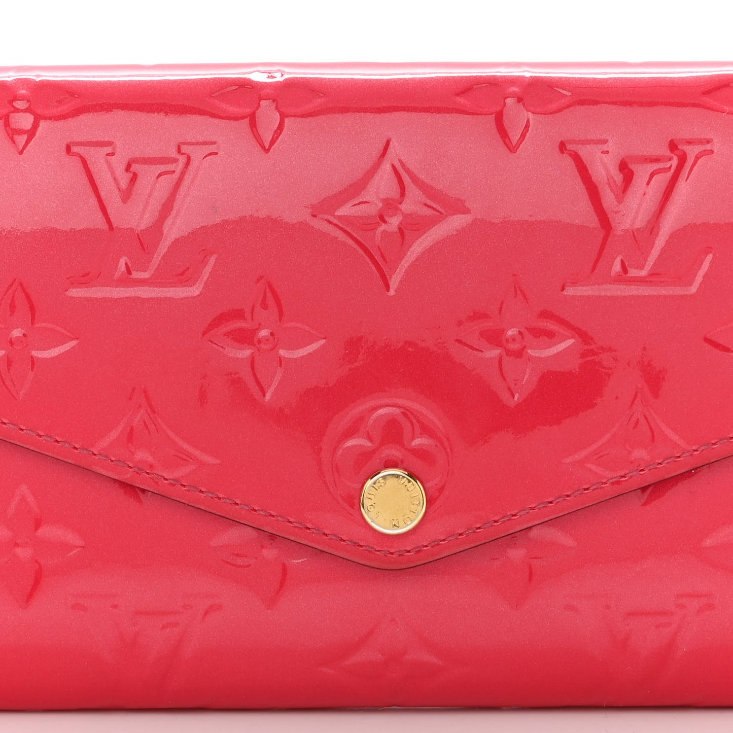Vernis Sarah Wallet NM Rose Litchi