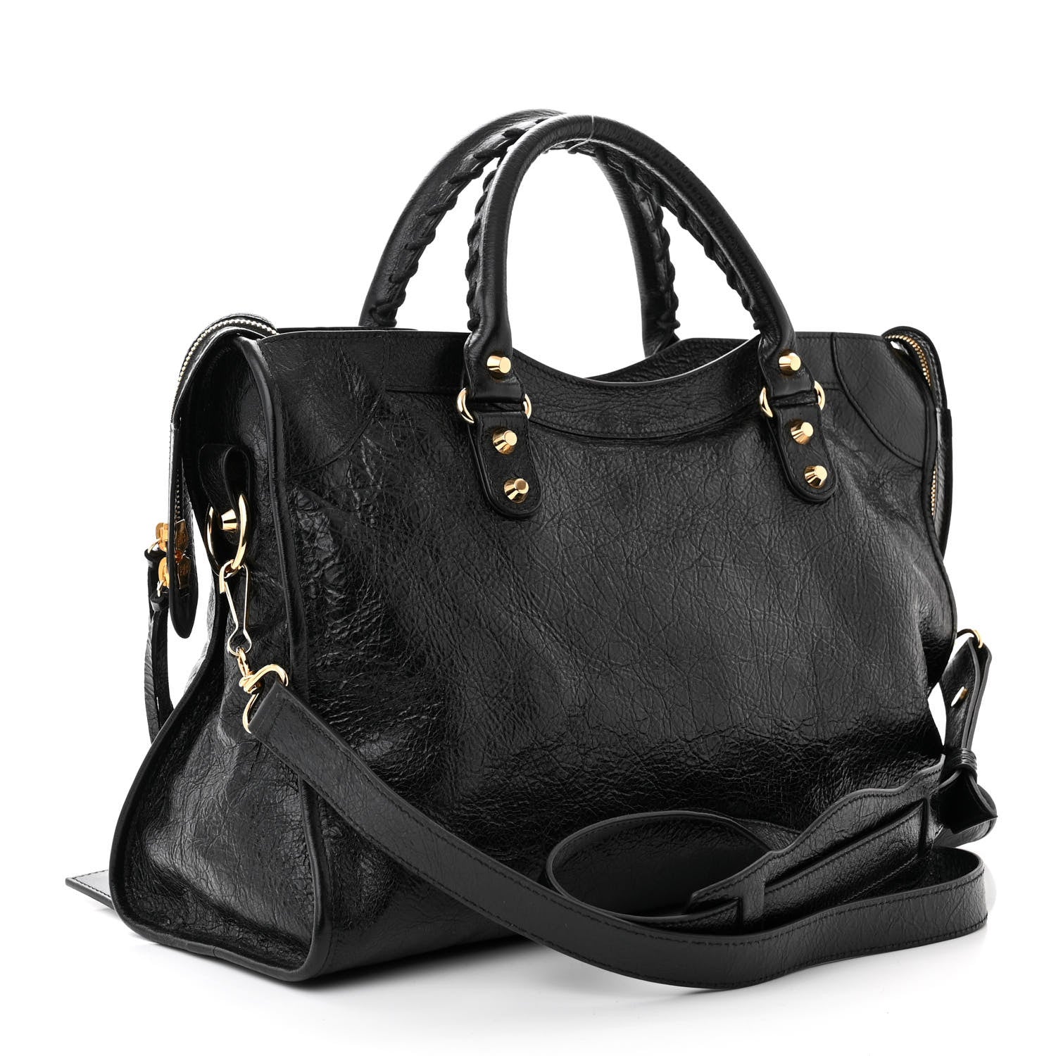Balenciaga Agneau Classic Gold Hardware City Black 3 of 12