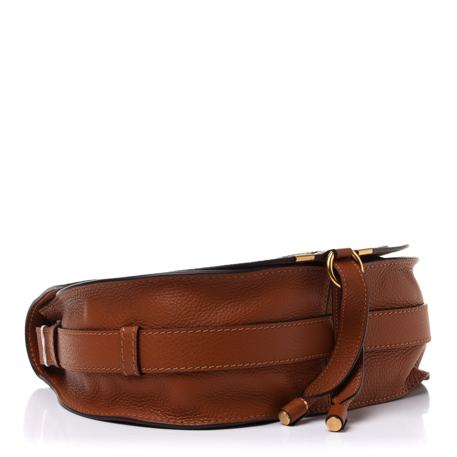 Chloe Calfskin Medium Marcie Round Crossbody Bag Tan 4 of 9