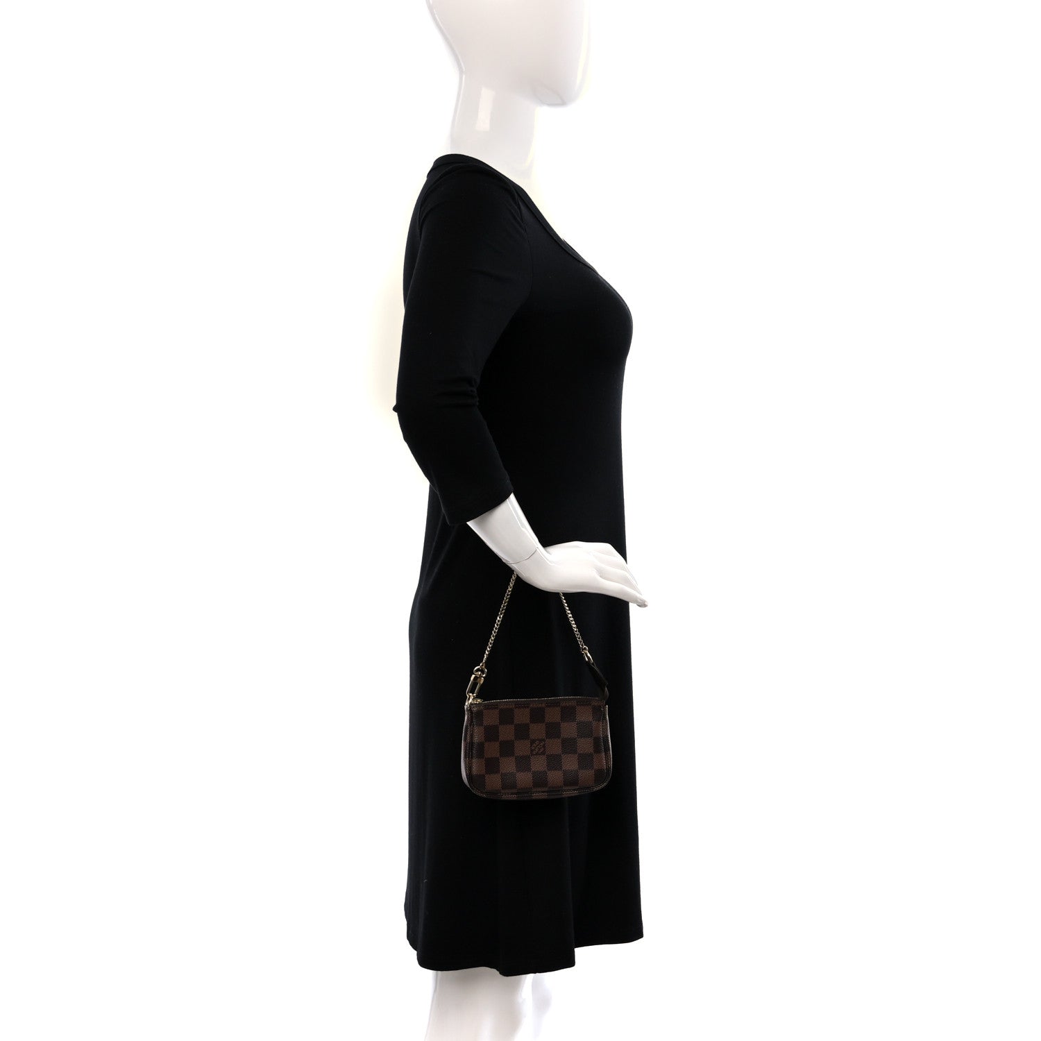 Louis Vuitton Damier Ebene Mini Pochette Accessories 2 of 14