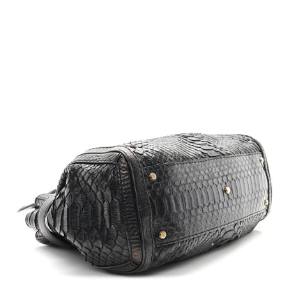 Gucci Snakeskin Medium GG Running Tote Black 4 of 12