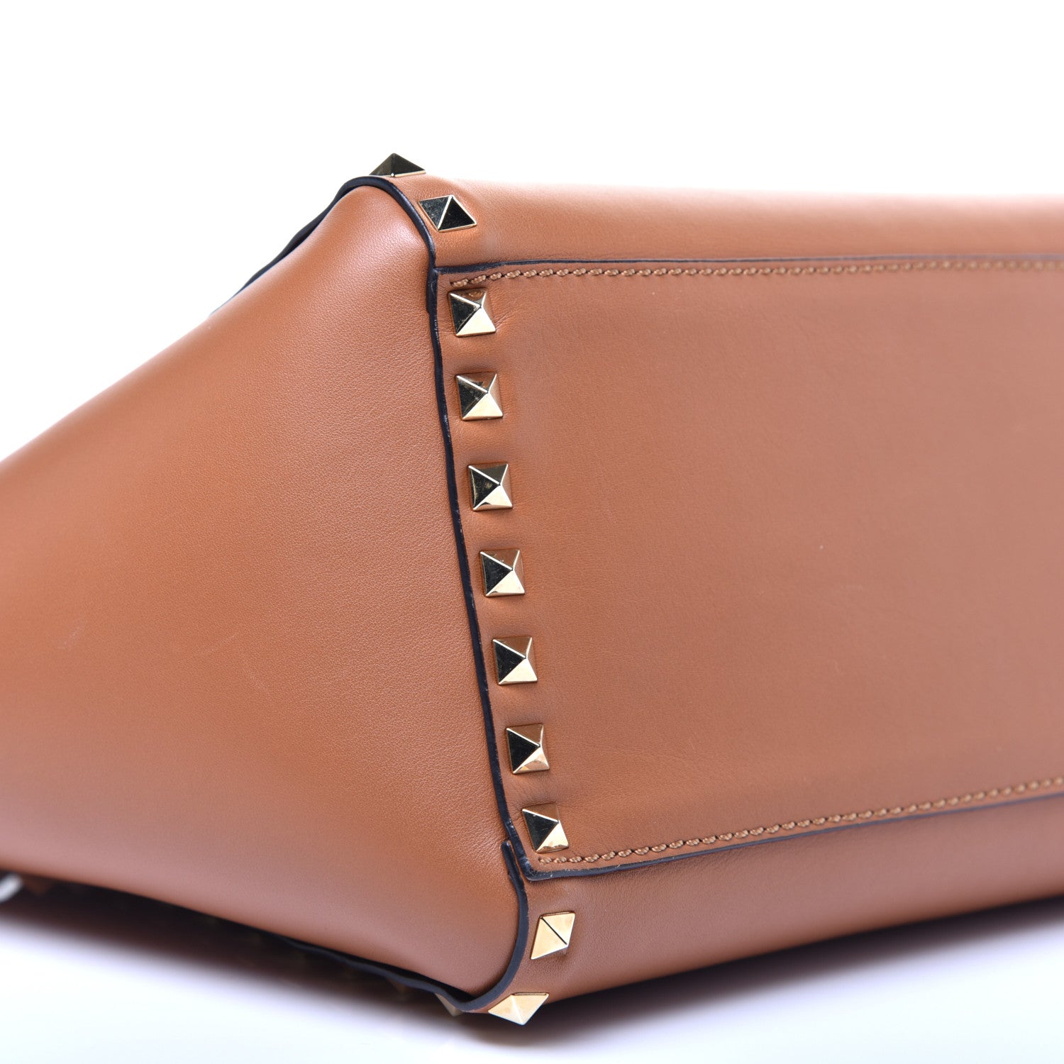 Valentino Garavani Vitello Small Rockstud Double Handle Tote Light Cuir 7 of 8