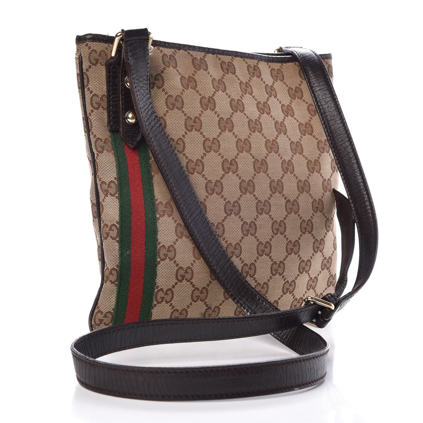 Monogram Web Jolicoeur Charms Messenger Dark Brown
