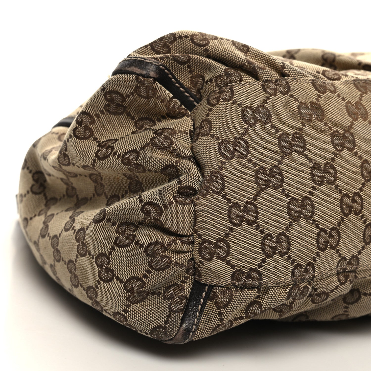 Gucci Monogram Large D Gold Hobo Dark Brown 9 of 12