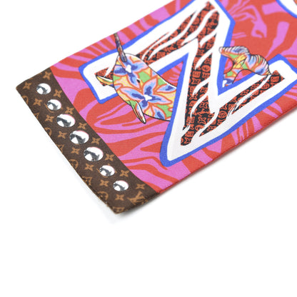 Louis Vuitton Silk Monogram ABC Bandeau Rose Pop 2 of 6