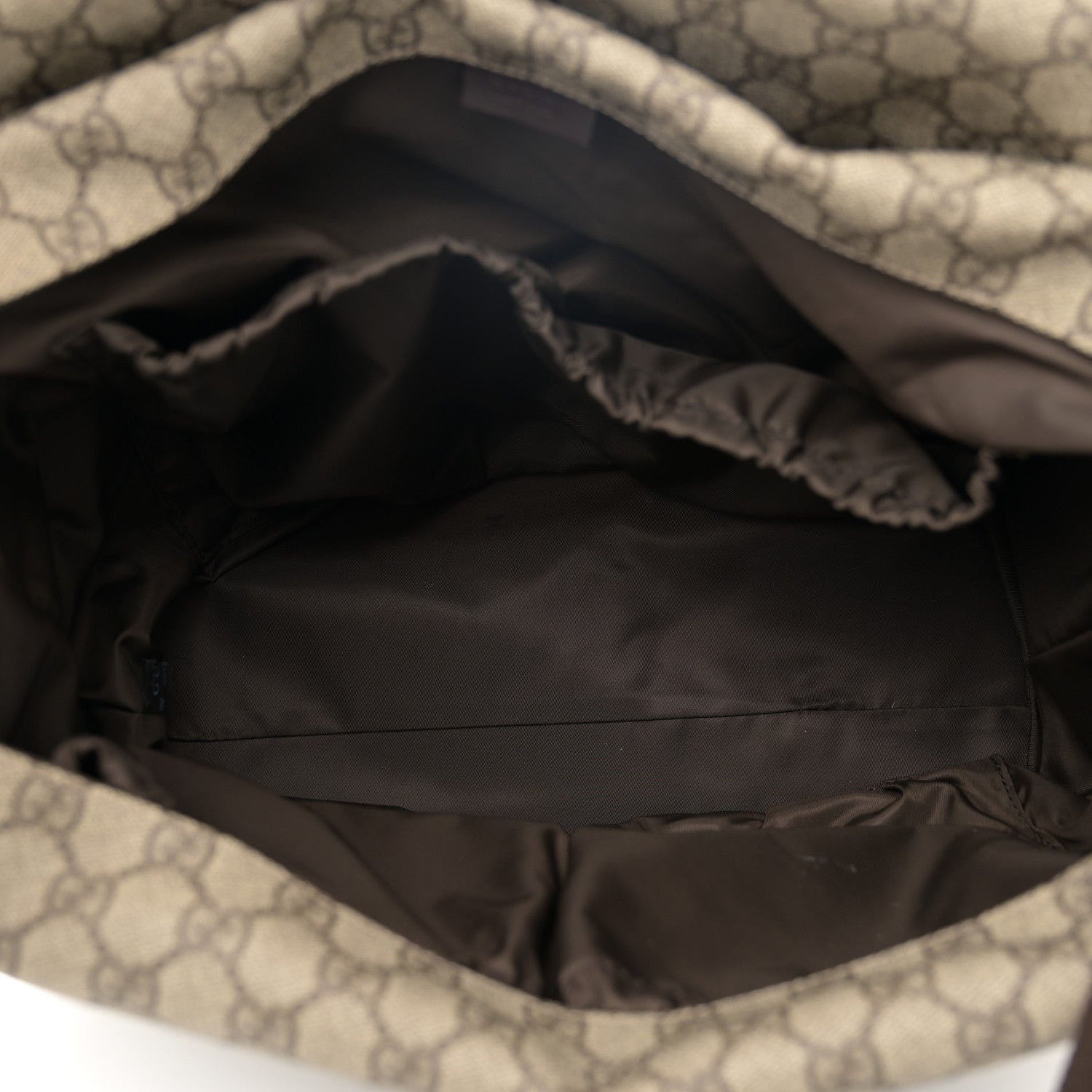 Gucci GG Plus Monogram Messenger Diaper Bag Dark Brown 6 of 12