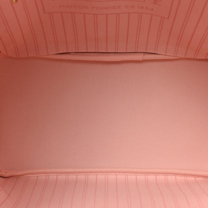 Louis Vuitton Damier Azur Neo Neverfull MM Rose Ballerine 6 of 9
