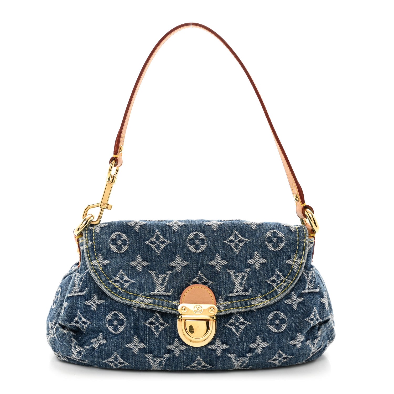 Louis Vuitton Monogram Denim Mini Pleaty Blue 1 of 9