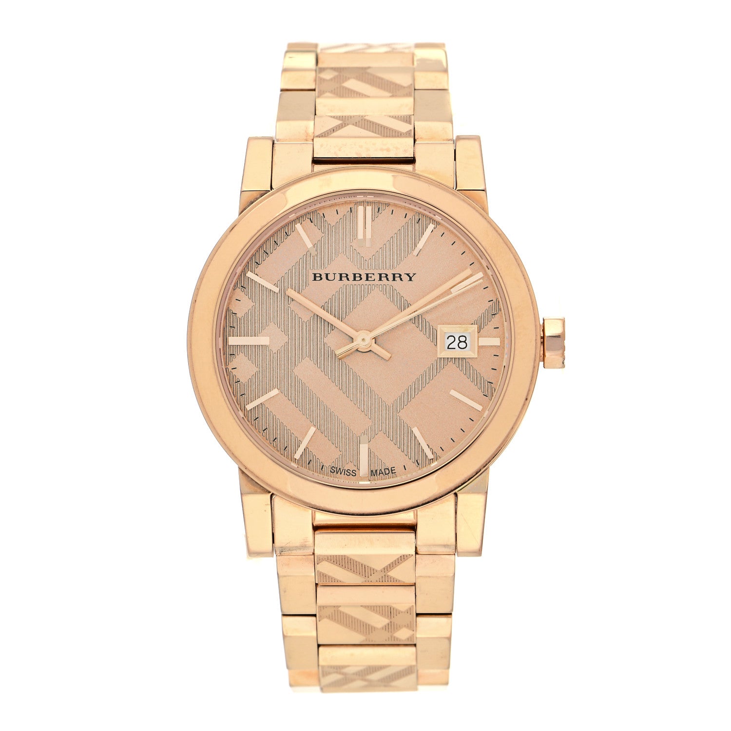 Burberry Stainless Steel 34mm The City Quartz Watch Rose BU9146 1 of 5