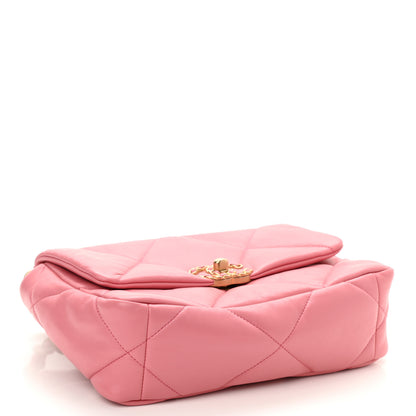 Chanel Lambskin Quilted Medium Chanel 19 Flap Pink 4 of 10