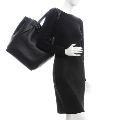 Celine Soft Grained Calfskin Medium Belt Cabas Phantom Black 2 of 9