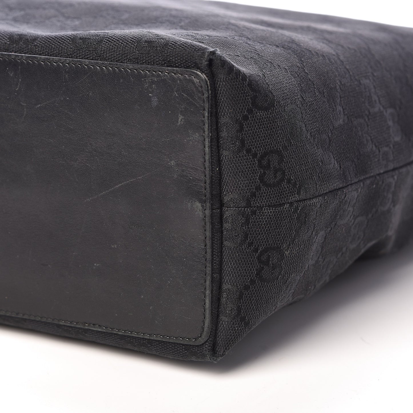 Monogram Bucket Tote Black