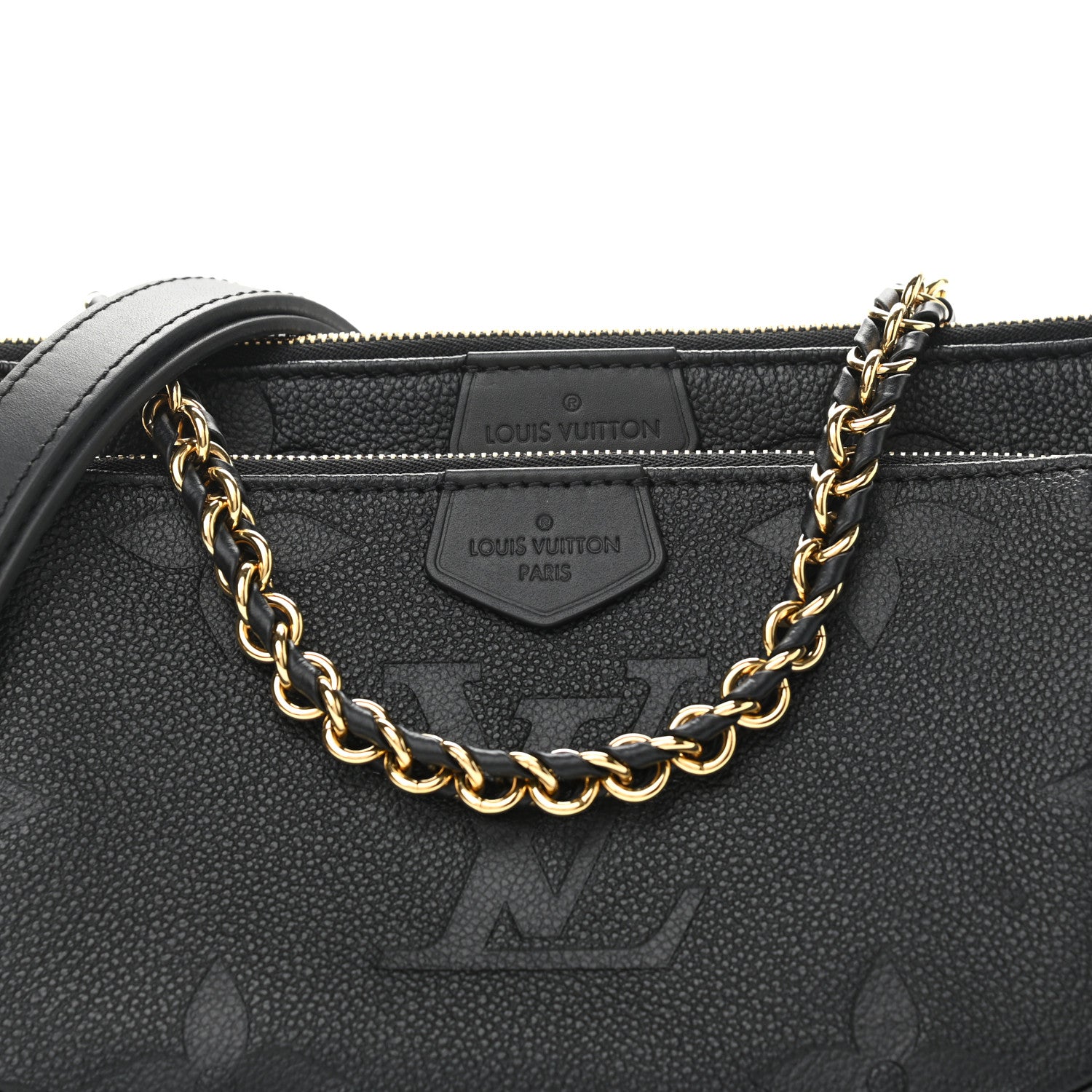 Louis Vuitton Empreinte Monogram Giant Multi Pochette Accessories Black 8 of 10