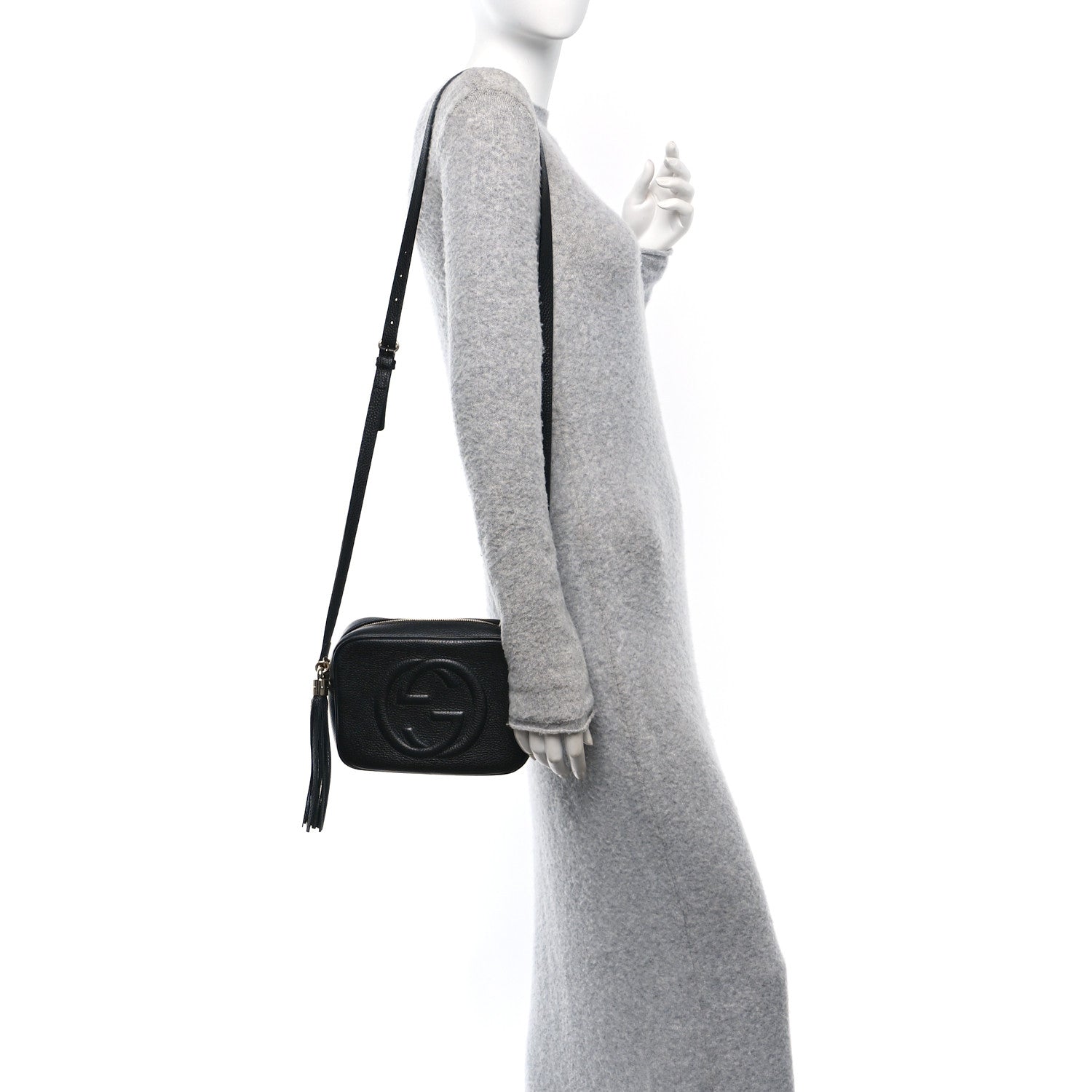 Gucci Pebbled Calfskin Small Soho Disco Bag Black 2 of 12