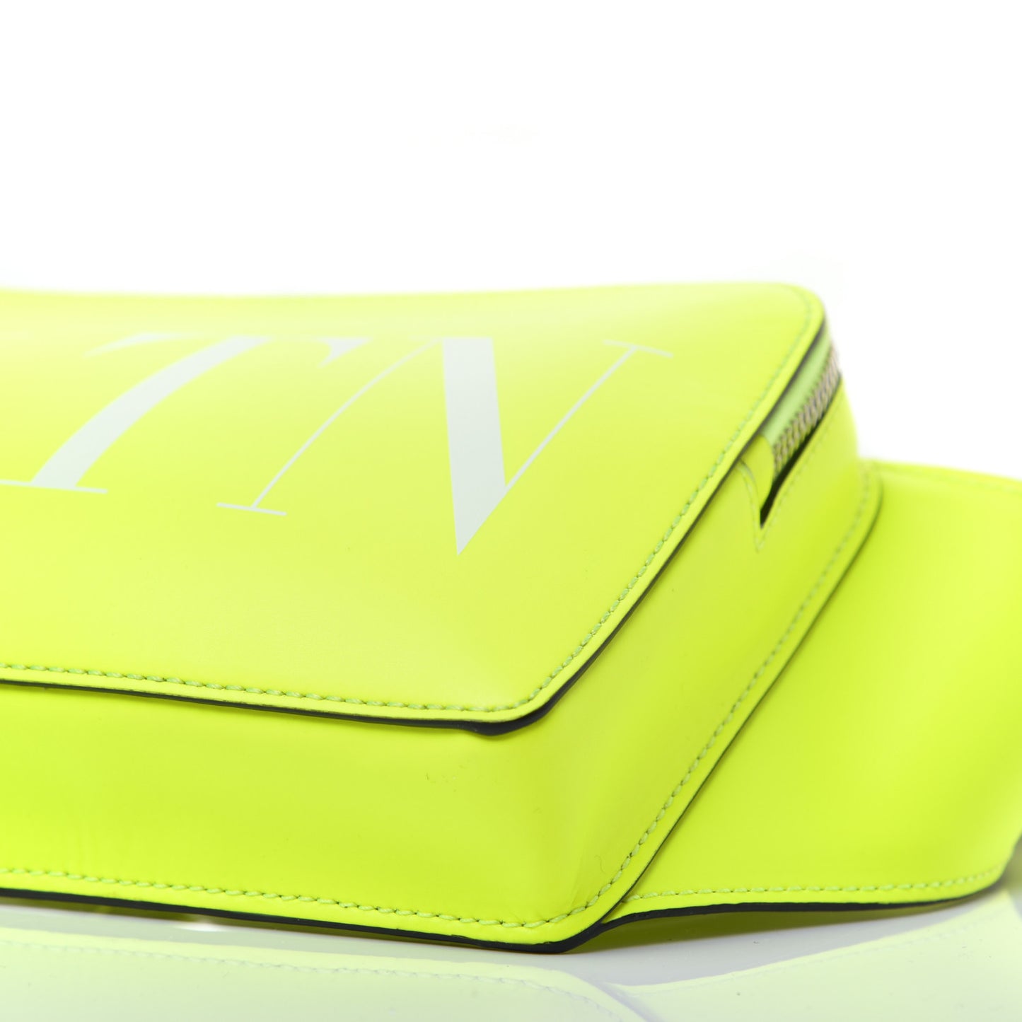 Calfskin VLTN Belt Bag Fluo Yellow
