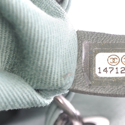 Chanel Iridescent Calfskin Medium Just Mademoiselle Bowler Green 7 of 11