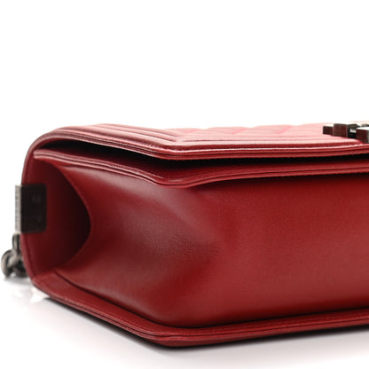 Chanel Lambskin Quilted Medium Boy Flap Red 9 of 14