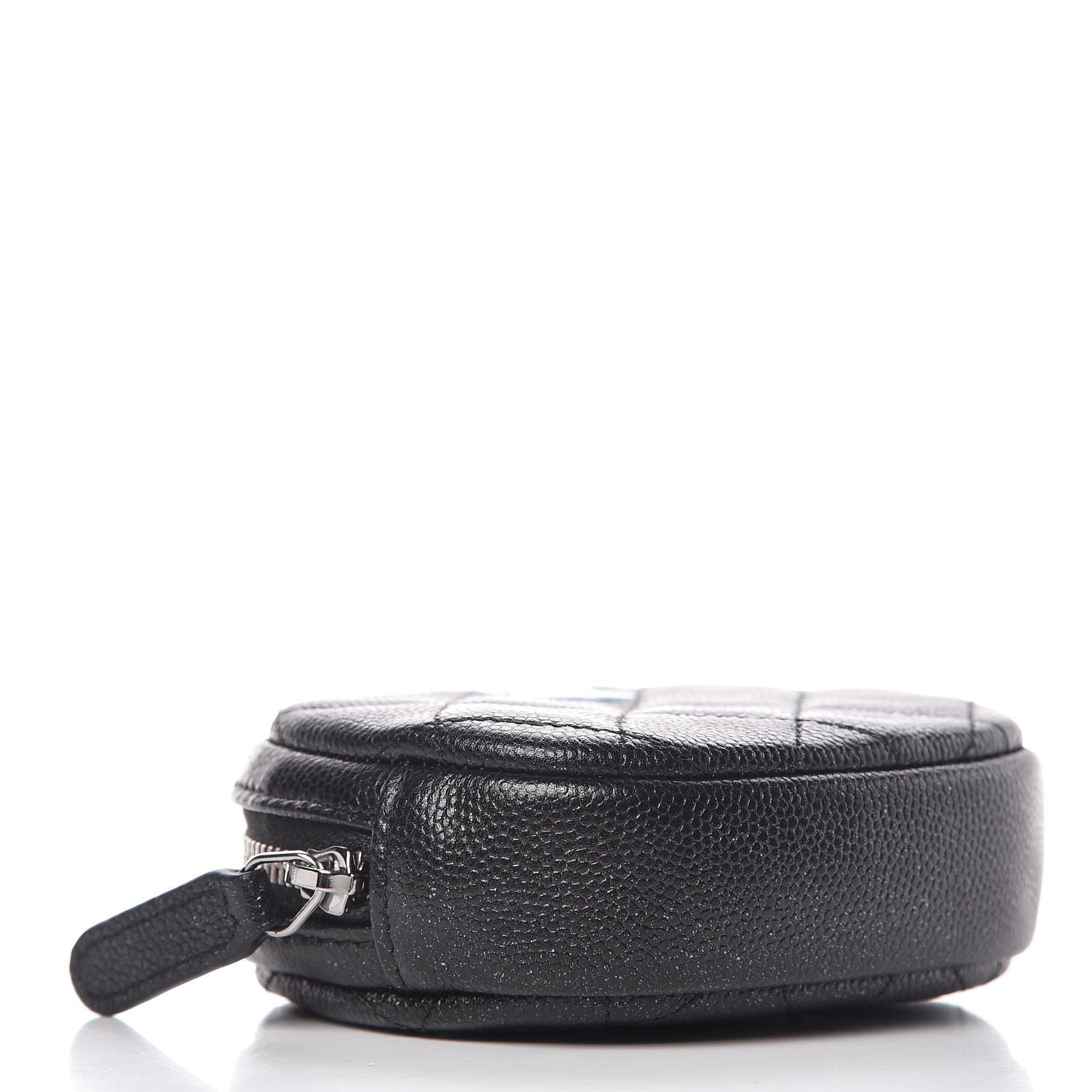 Chanel Caviar Quilted Zip Around Classic Coin Purse Black 4 of 7