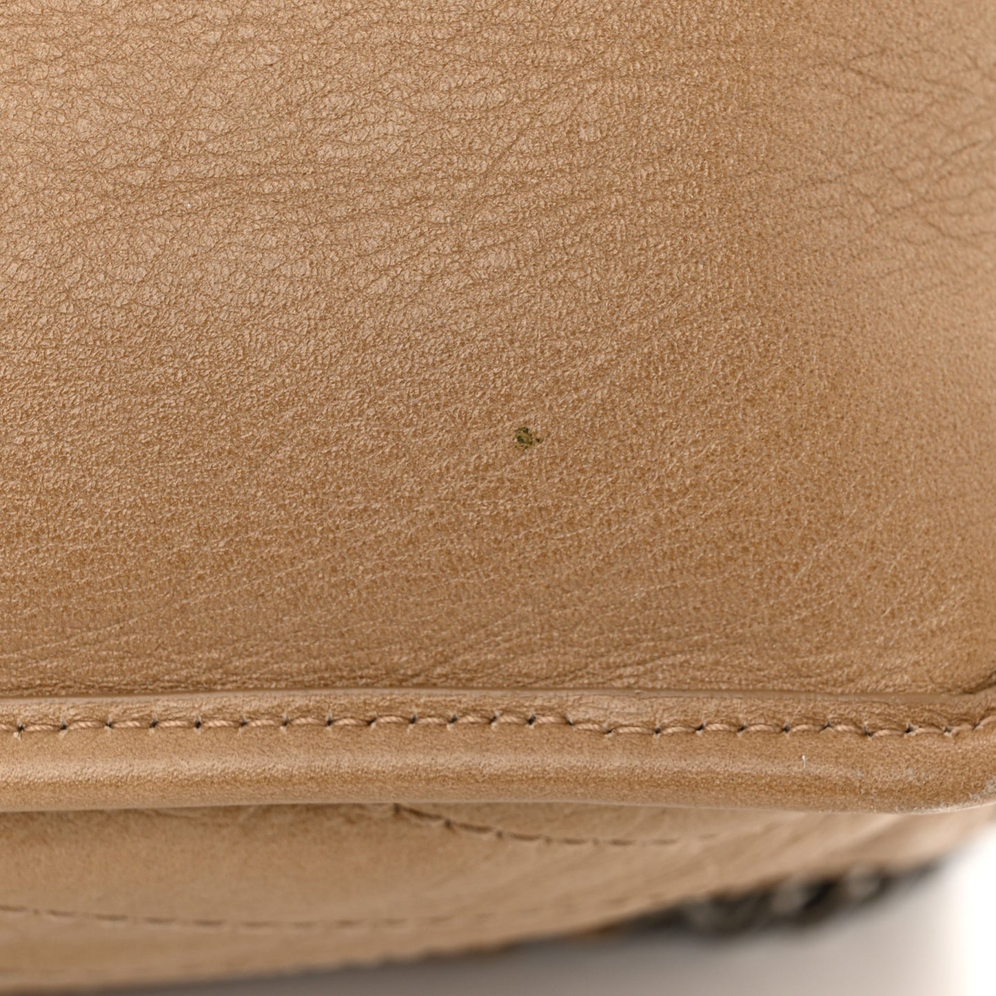 Crinkled Calfskin Matelasse Monogram Medium Niki Chain Satchel Natural
