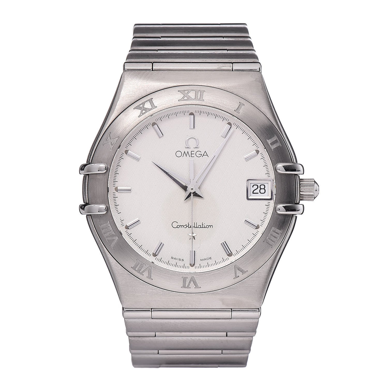 Omega Stainless Steel 33mm Constellation Quartz Watch White 1512.30 1 of 10