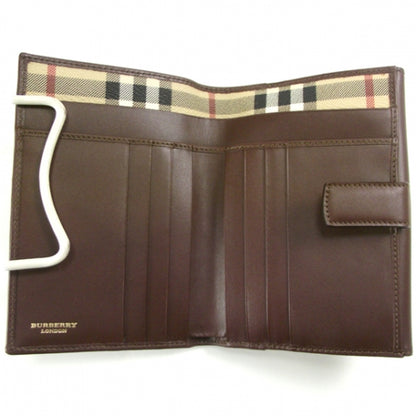 Burberry Leather Nova Check Wallet Brown 5 of 7
