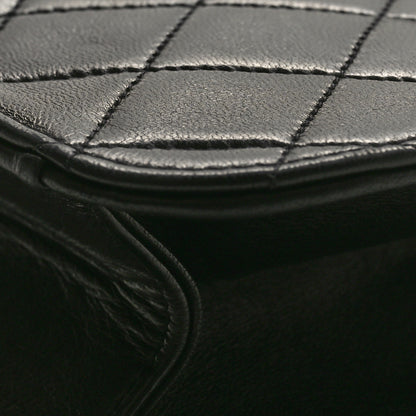 Chanel Lambskin Quilted Flap Waist Belt Bag Black 9 of 9