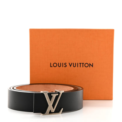 Louis Vuitton Calfskin 40mm LV Initiales Reversible Belt Dark 90 36 Dark Brown Black 8 of 8