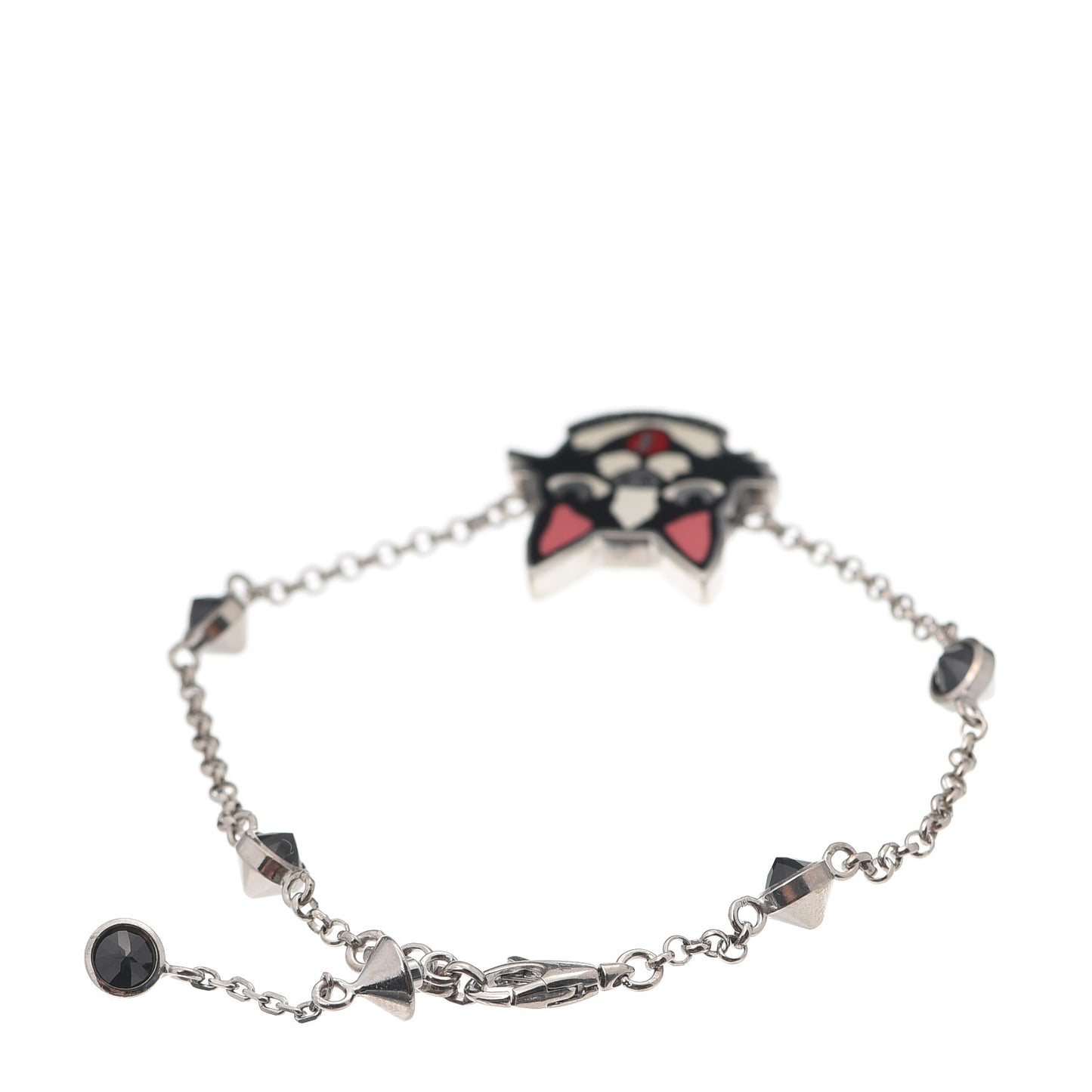Sterling Silver Black Spinel Enamel Bosco Bracelet