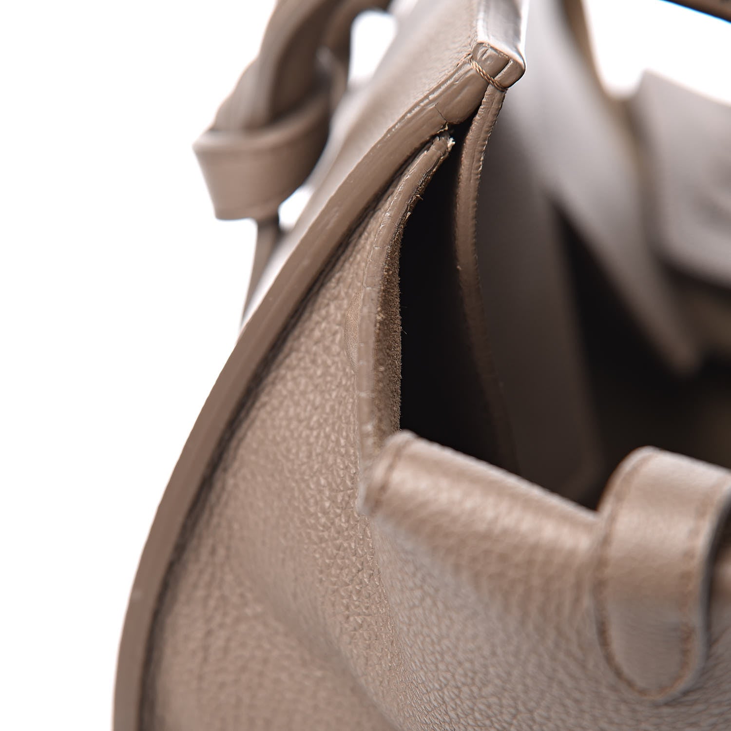 Celine Crisped Calfskin Medium Tie Knot Tote Taupe 13 of 31