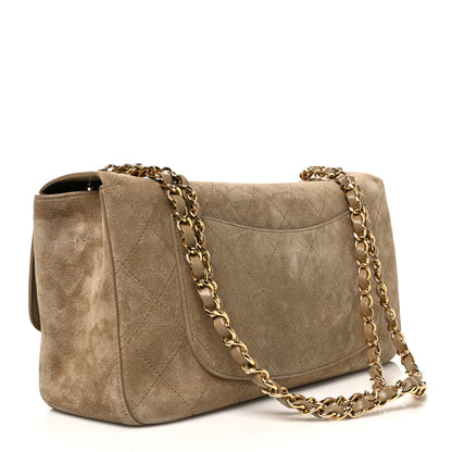 Chanel Suede Calfskin Small Souplissimo Maxi Flap Dark Beige 3 of 10