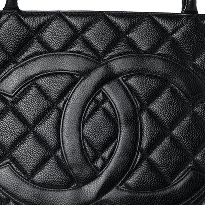 Chanel Caviar Quilted Medallion Tote Black 8 of 10